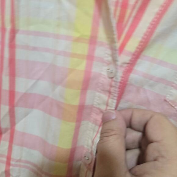 Tommy Hilfiger Pink Plaid Shirt Dress Women’s Medium - Picture 9 of 12